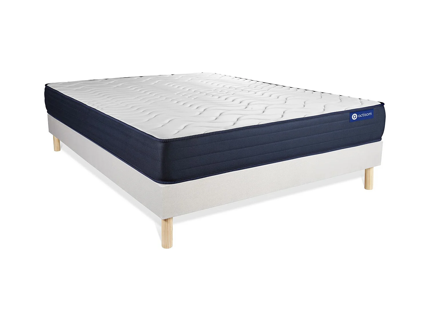 Lattenbodem en Actimemo life matras 150x200cm , matrasdikte : 22 cm , traagschuim , zeer stevig, 5 comfortzones