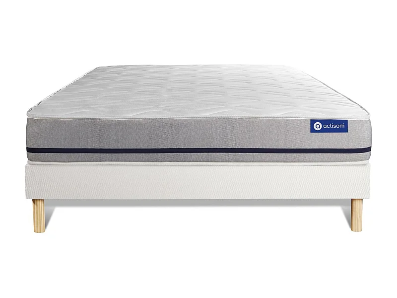 Kit rete e materasso matrimoniale Actilatex soft 160x190cm - Spessore : 20cm - Lattice e memory foam - Moderatamente rigido