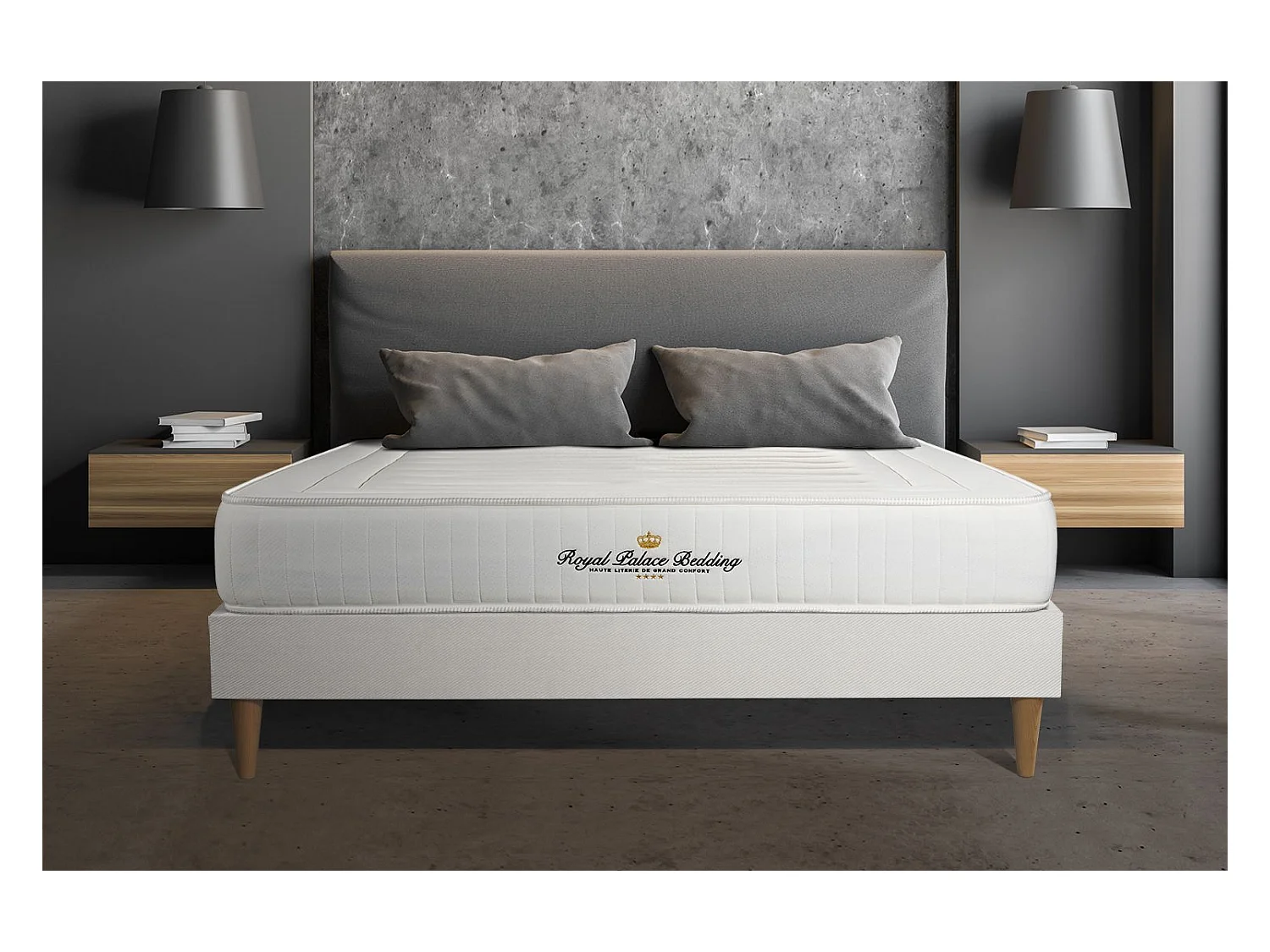 Ensemble Matelas Sommier 160x190 cm - Nottingham