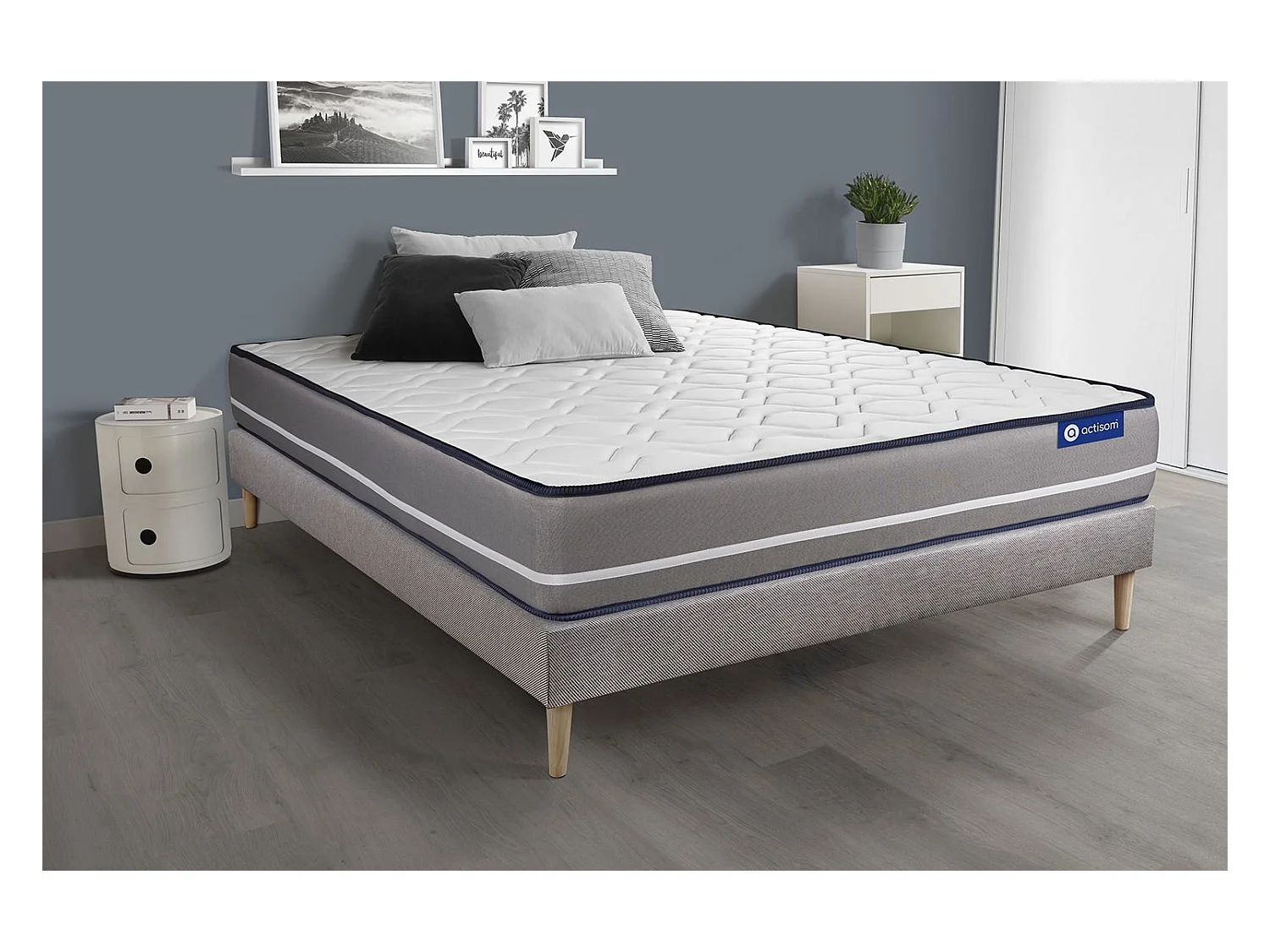 Ensemble Matelas Sommier 160x190 cm - Actiflex Pur