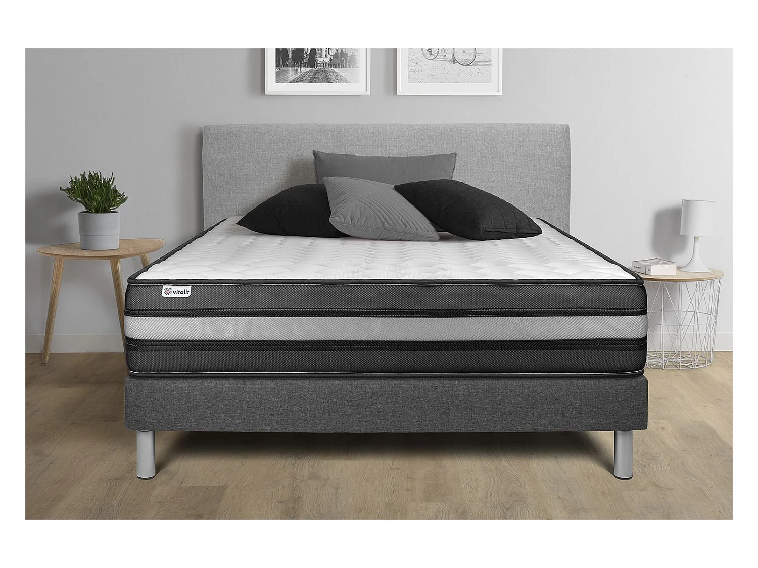 Ensemble Matelas Sommier 120x190 cm - Vital Power Zen