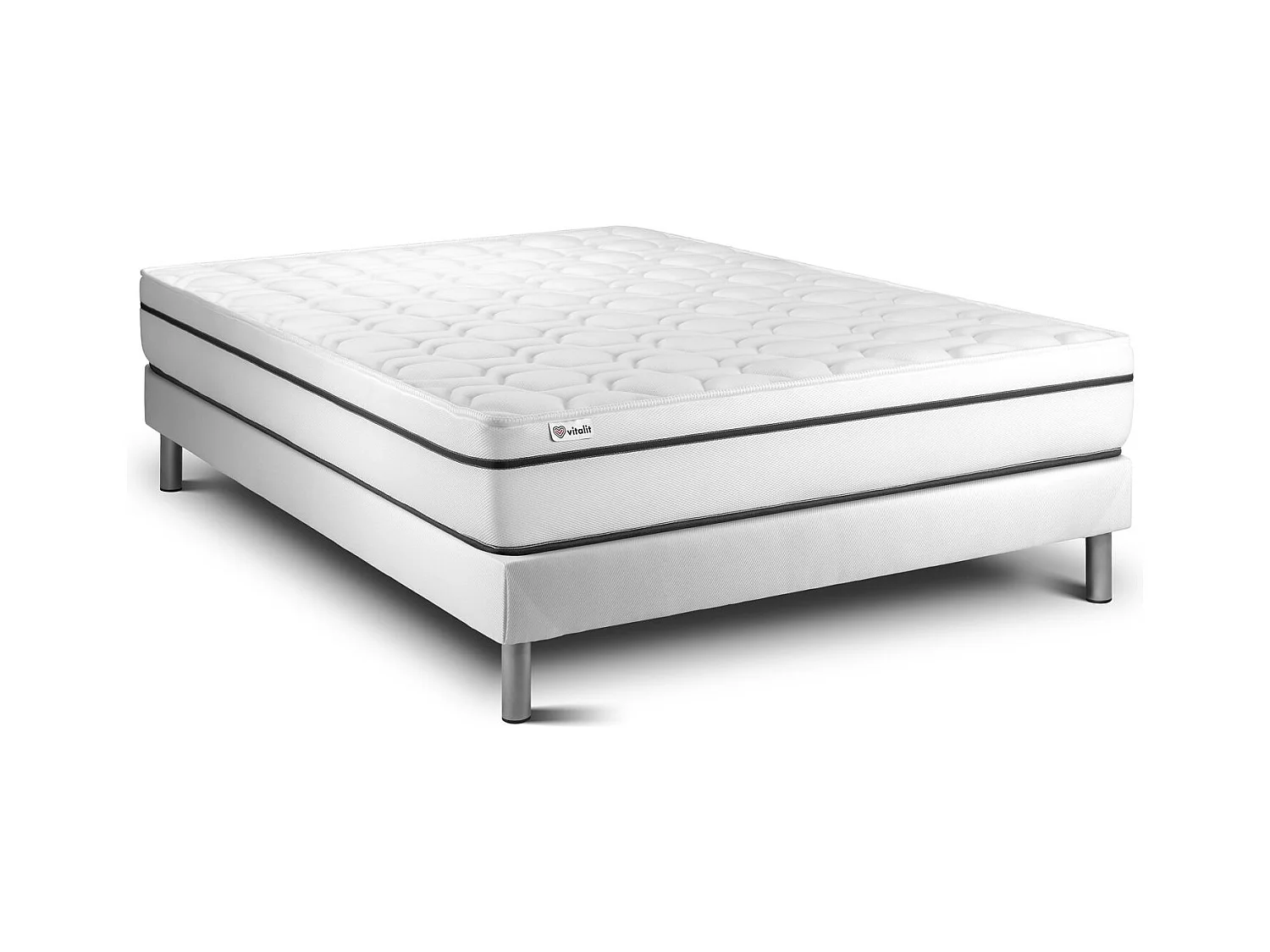 Matratzenset VITAL SPA 150 x 200 cm Bettrahmen Kit weiß