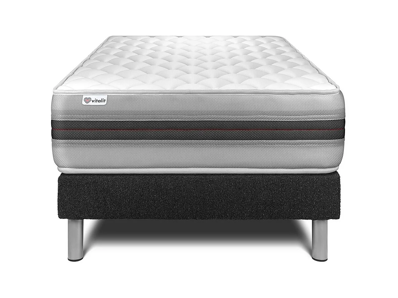 Ensemble Matelas Sommier 120x190 cm - Vitalmemo Back