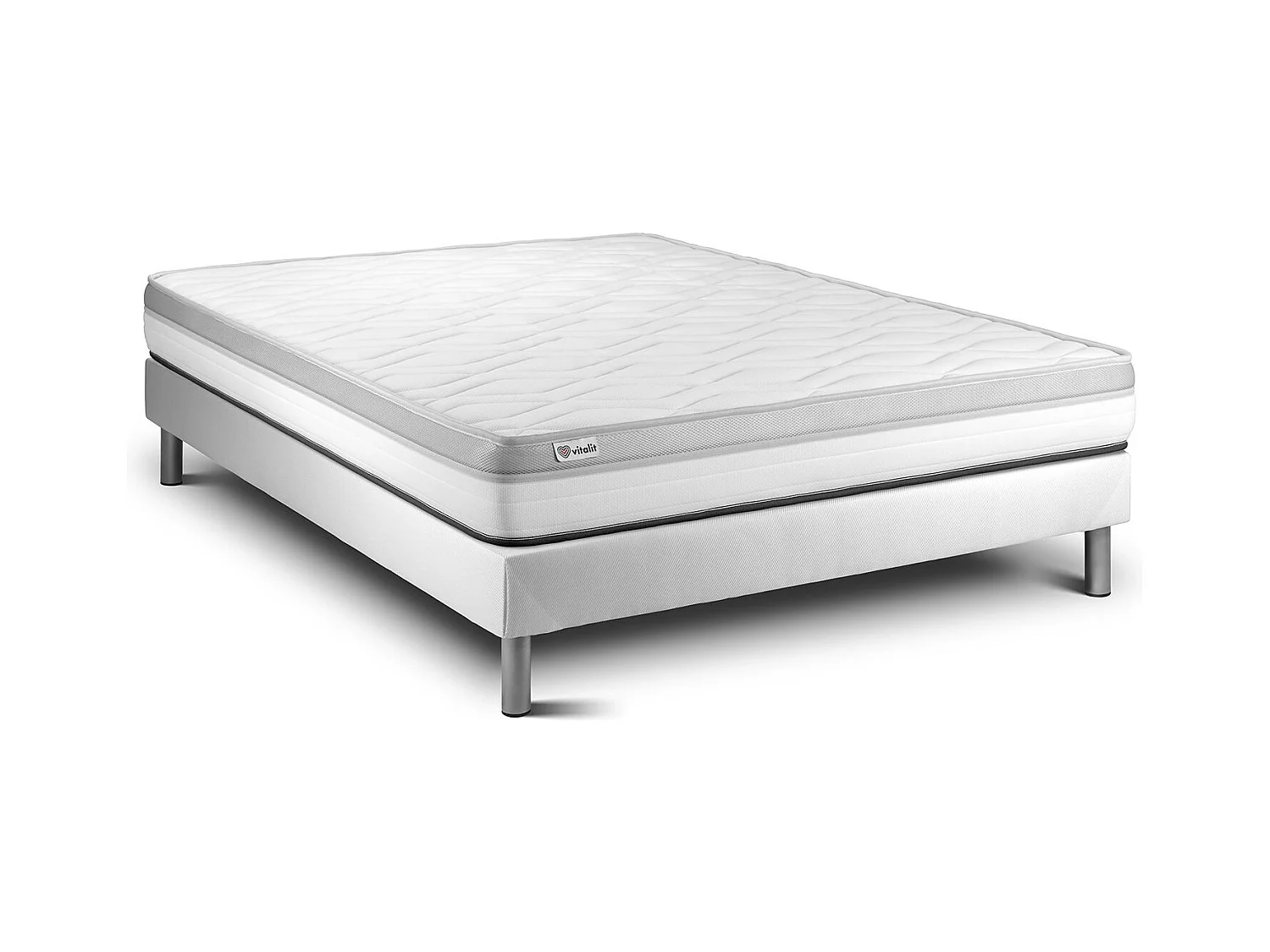 Ensemble Matelas Sommier 135x190 cm - Vital Relax