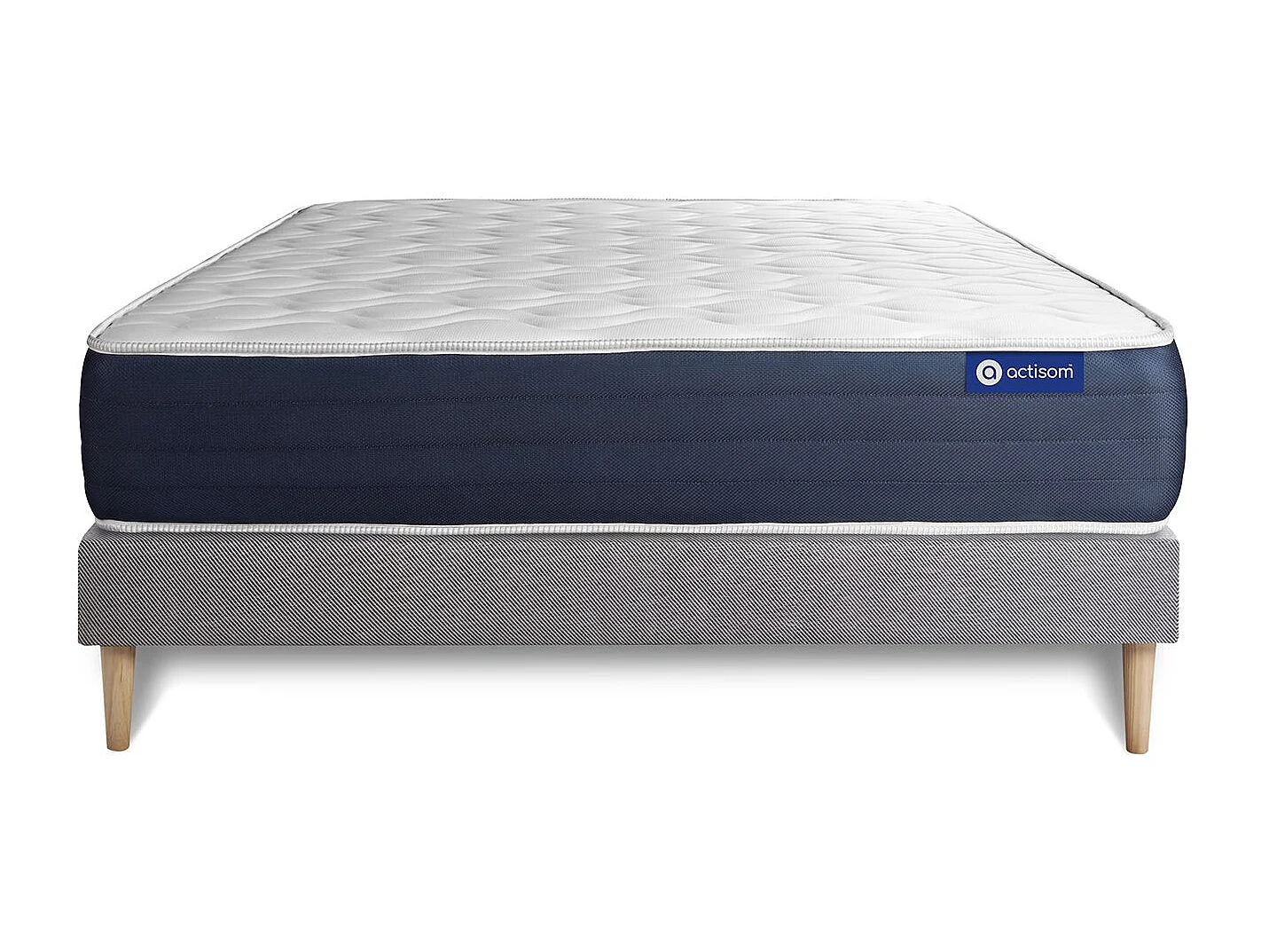 Ensemble Matelas Sommier 150x200 cm - Actimemo Sleep