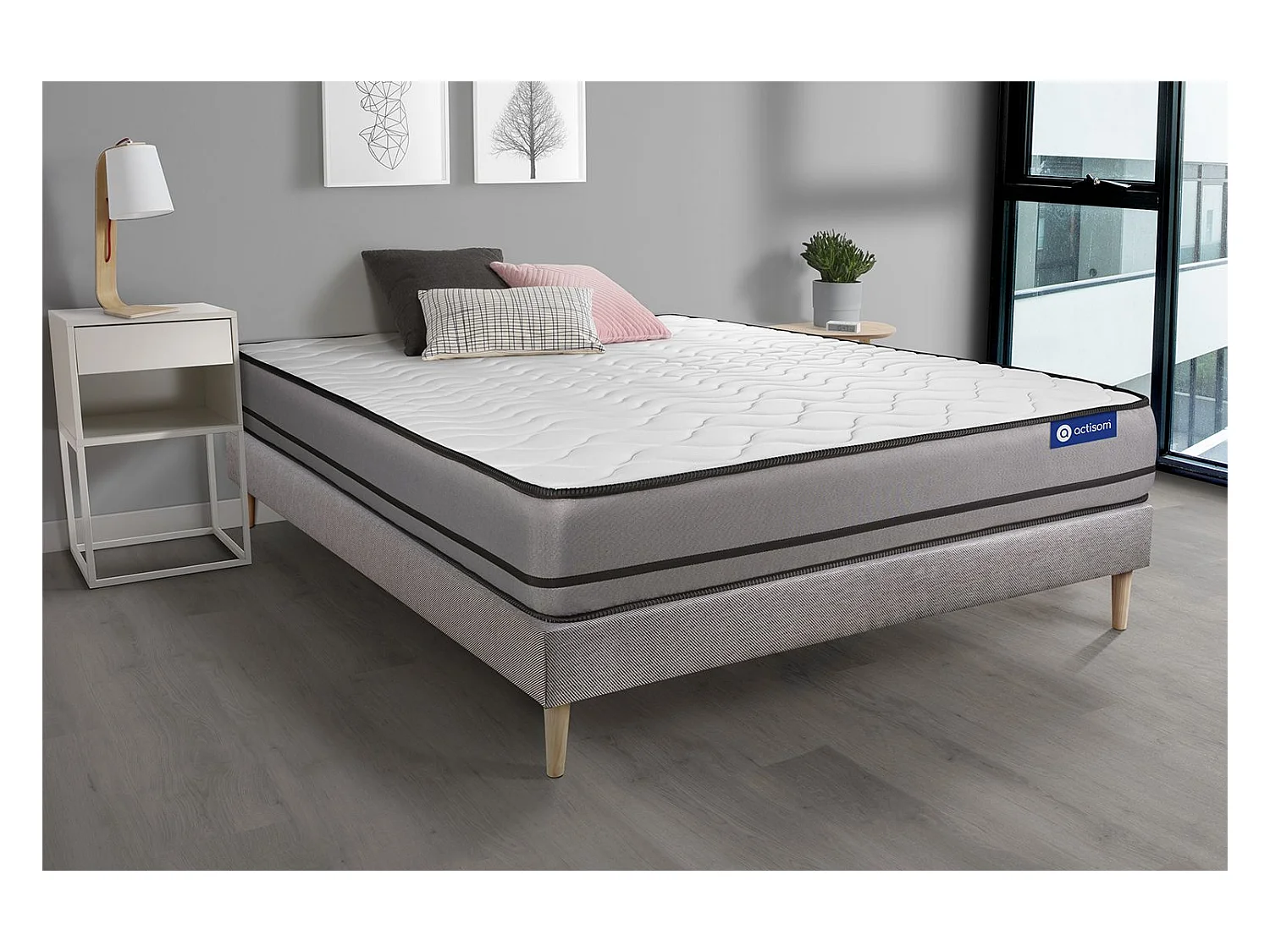 Ensemble Matelas Sommier 150x190 cm - Actilatex Night