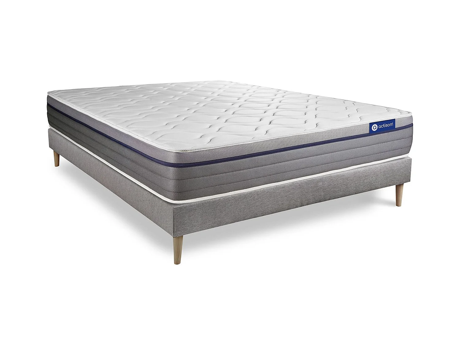 Ensemble Matelas Sommier 150x190 cm - Actilatex Zen