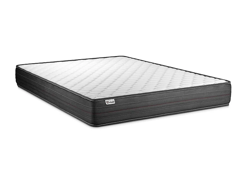 Compleet bedpakket - Matras 180x200 cm + Lattenbodem (set) + 2 kussens + Dekbed - Vitalpower