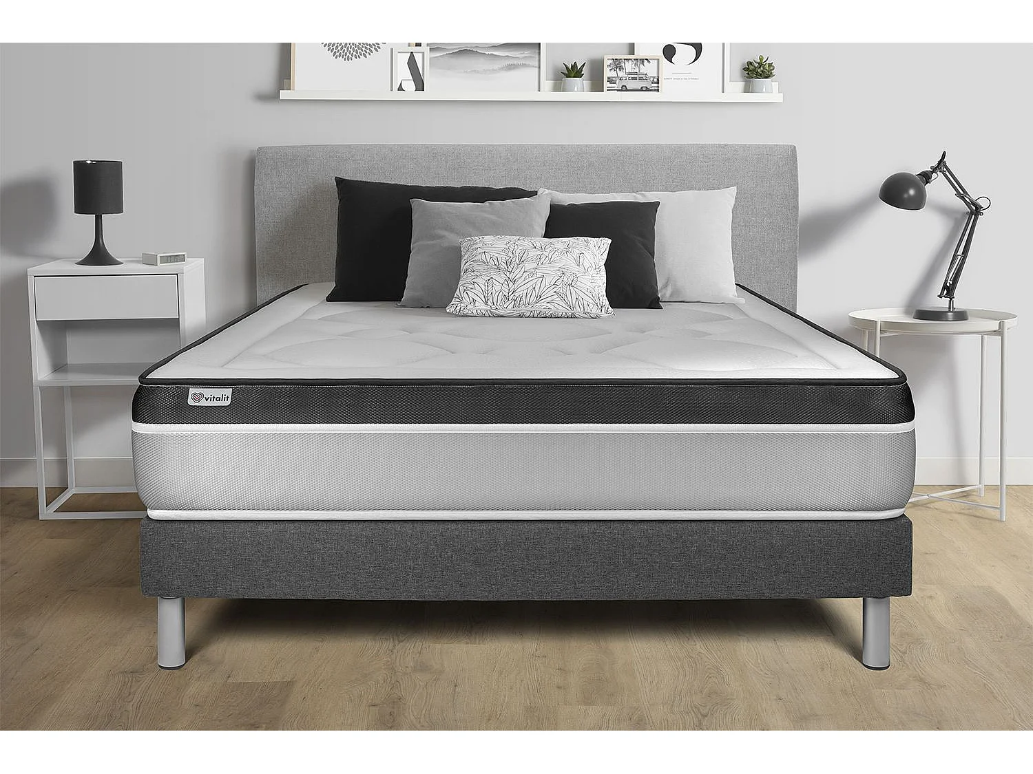 Ensemble Matelas Sommier 150x190 cm - Vital Ergo
