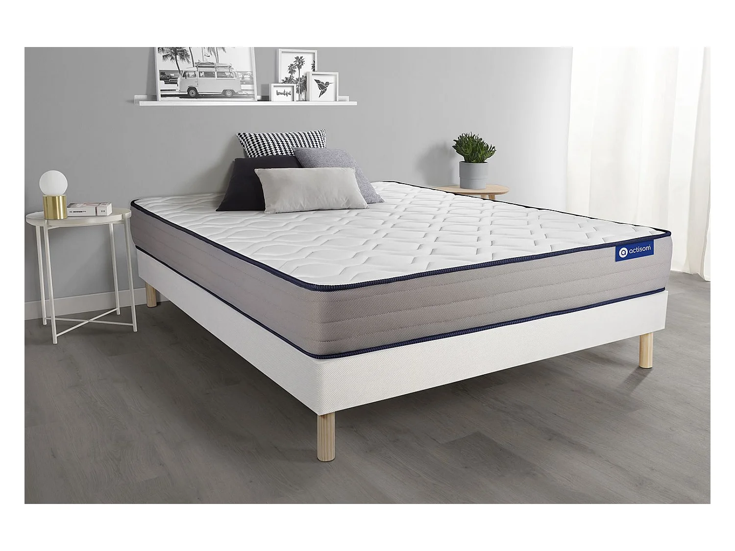 Ensemble Matelas Sommier 135x200 cm - Actimemo Form