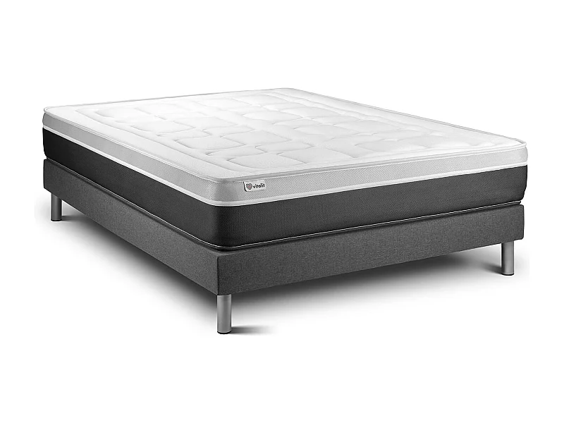 Ensemble Matelas Sommier 135x190 cm - Vital Soft