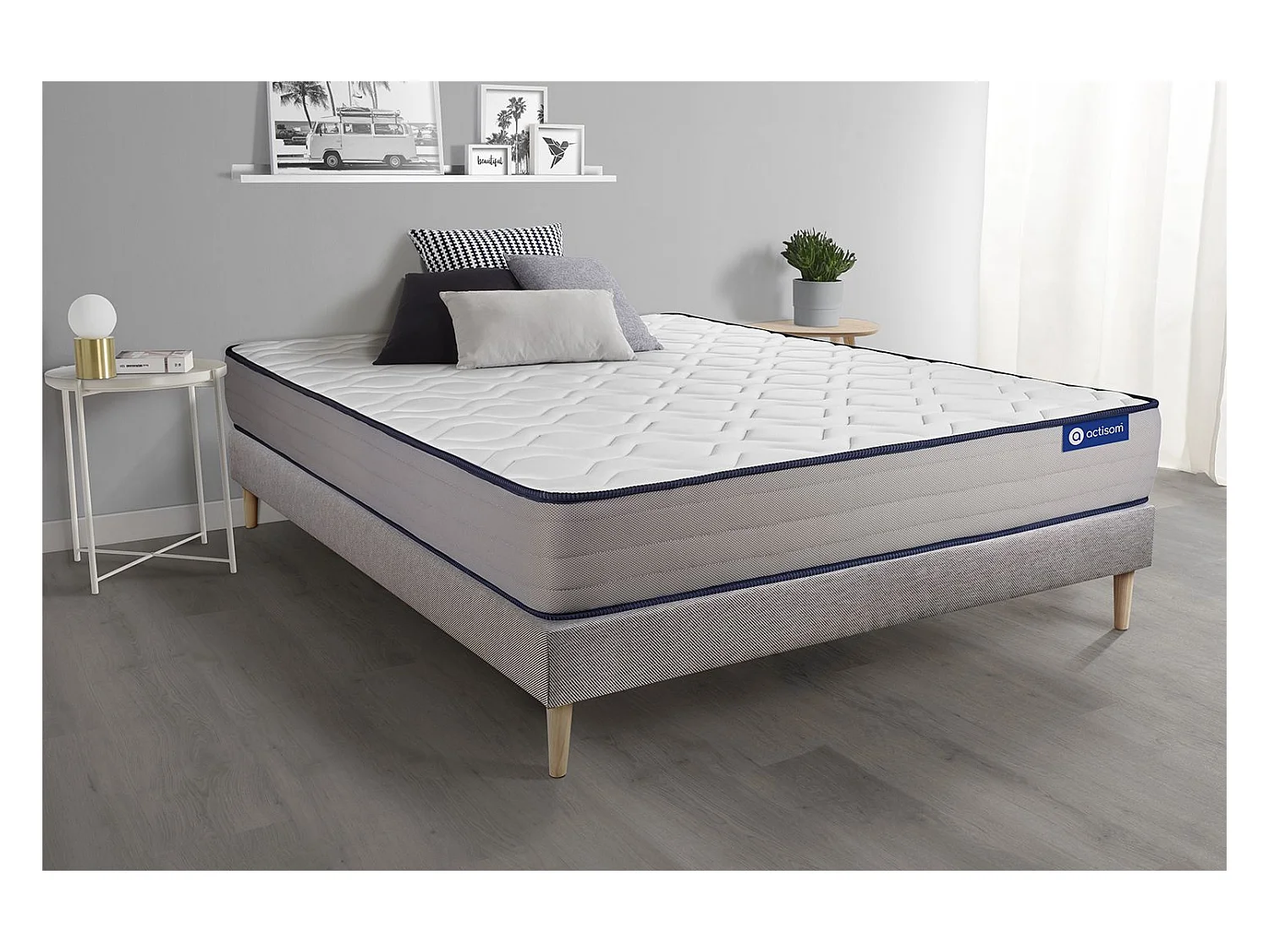 Kit rete e materasso matrimoniale Actimemo form 150x190cm - Spessore : 22cm- memory foam - rigido