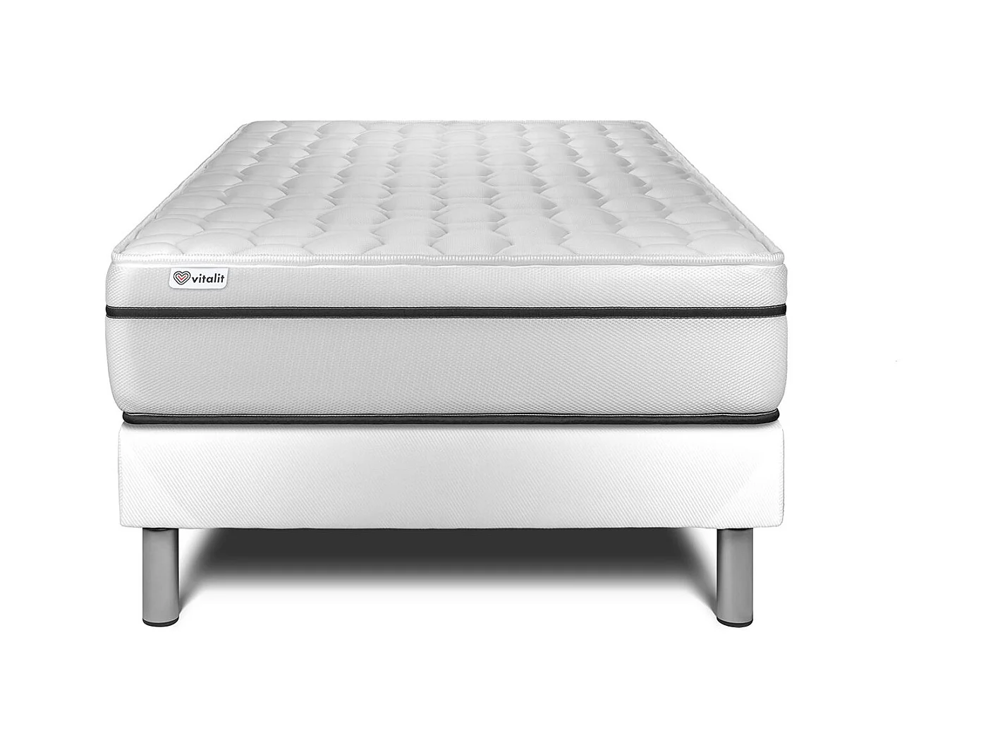 Matratzenset VITAL SPA 120 x 200 cm Bettrahmen Kit weiß