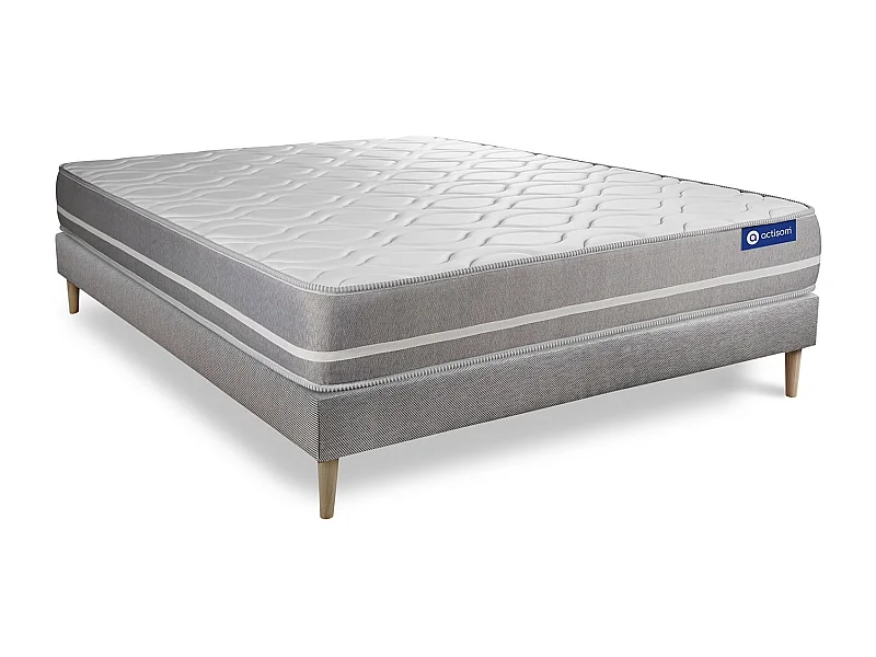 Pack colchón Actilatex touch 160x190cm + Somier, Látex y espuma viscoelástica, 3 zonas de confort