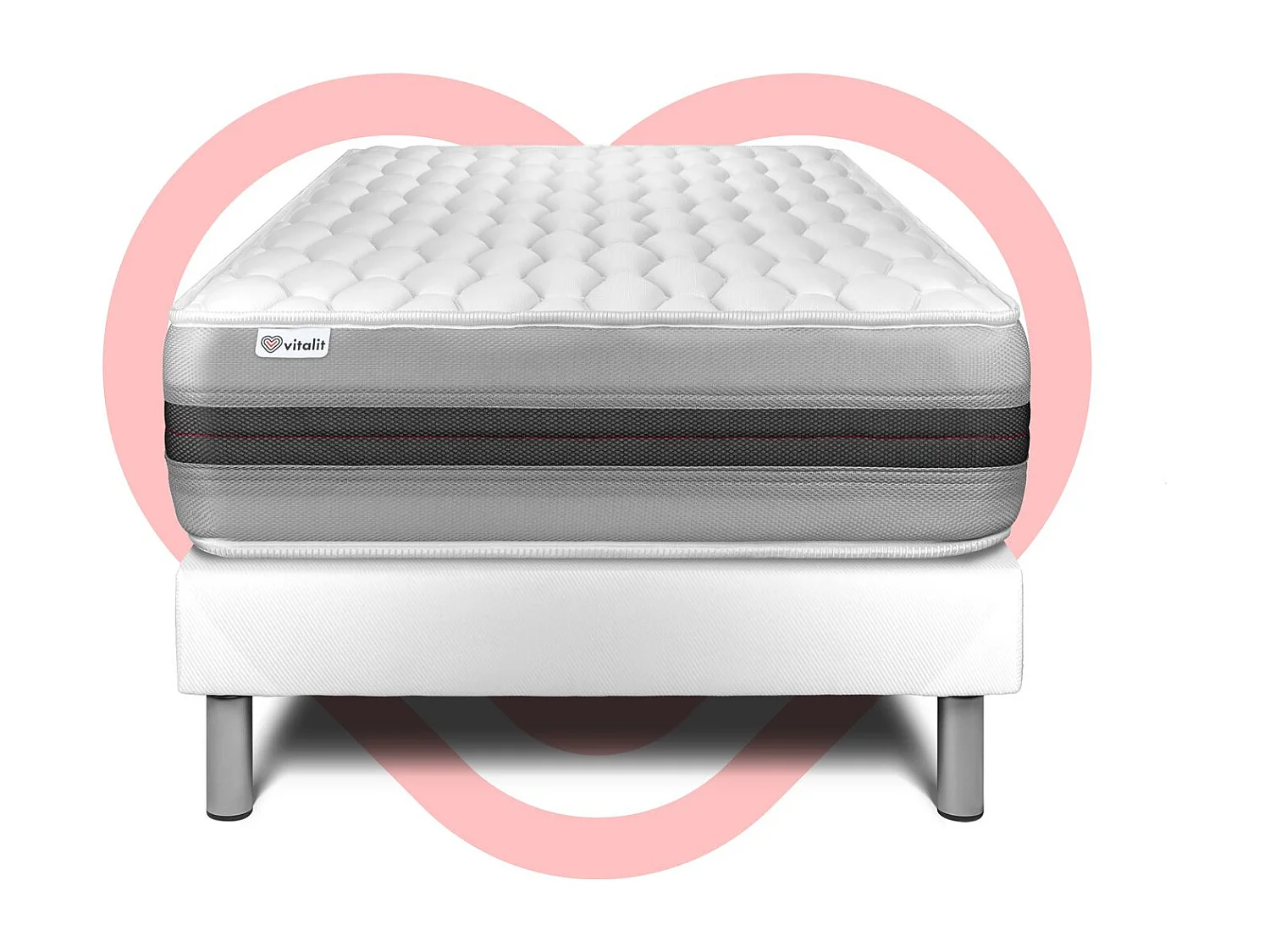 Ensemble Matelas Sommier 120x200 cm - Vitalspring Recover