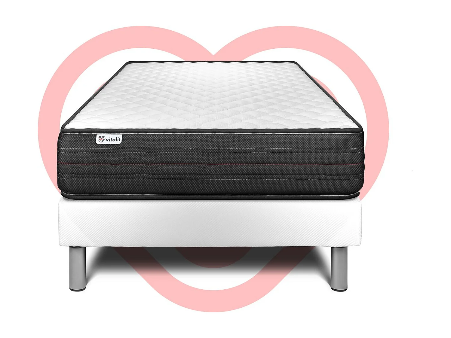 Ensemble Matelas Sommier 120x190 cm - Vitalpower