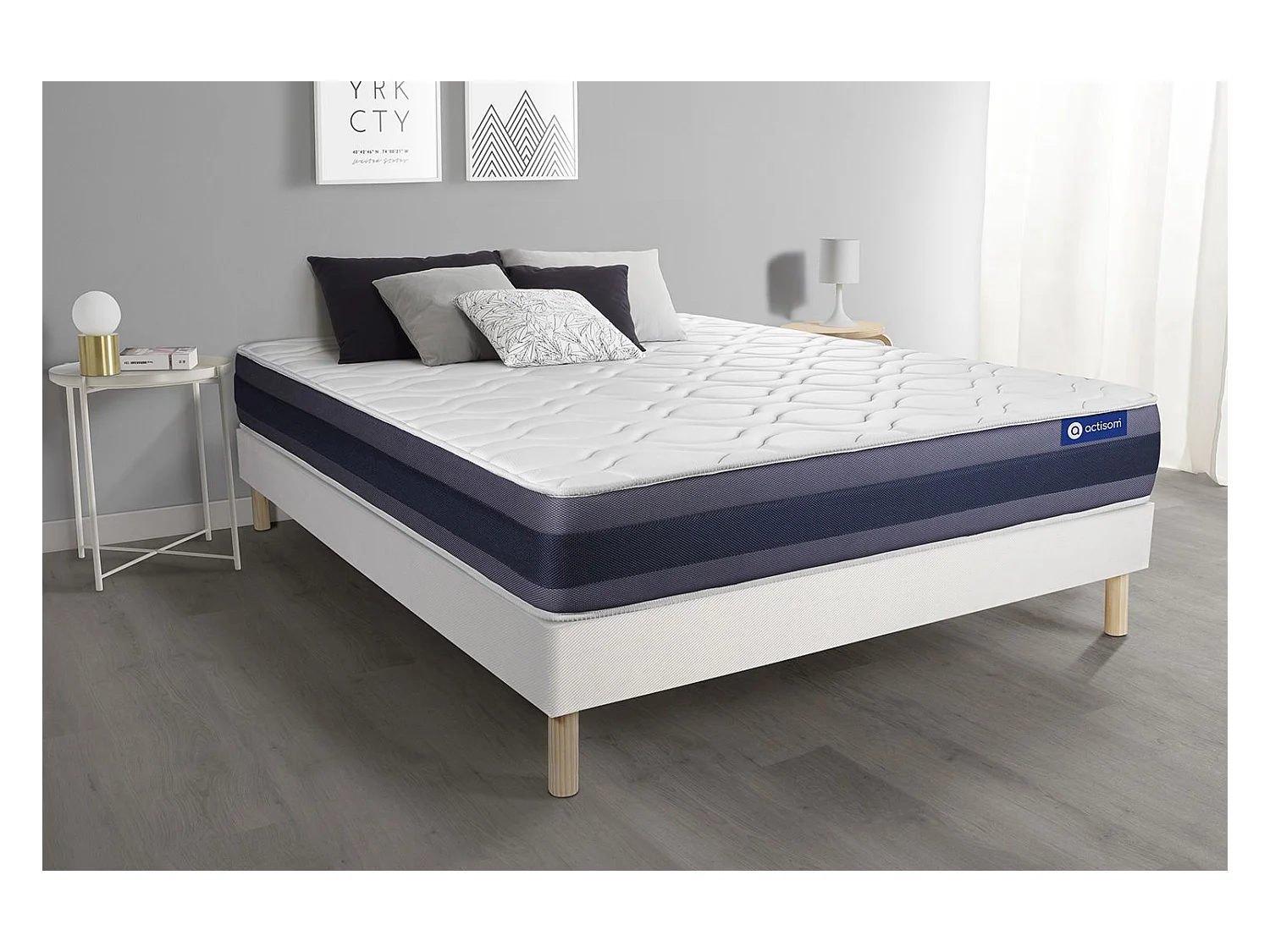 Ensemble Matelas Sommier 160x190 cm - Actimemo Morpho