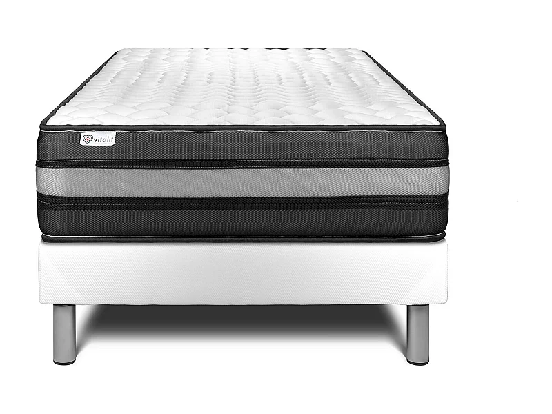 Ensemble Matelas Sommier 120x200 cm - Vital Power Zen