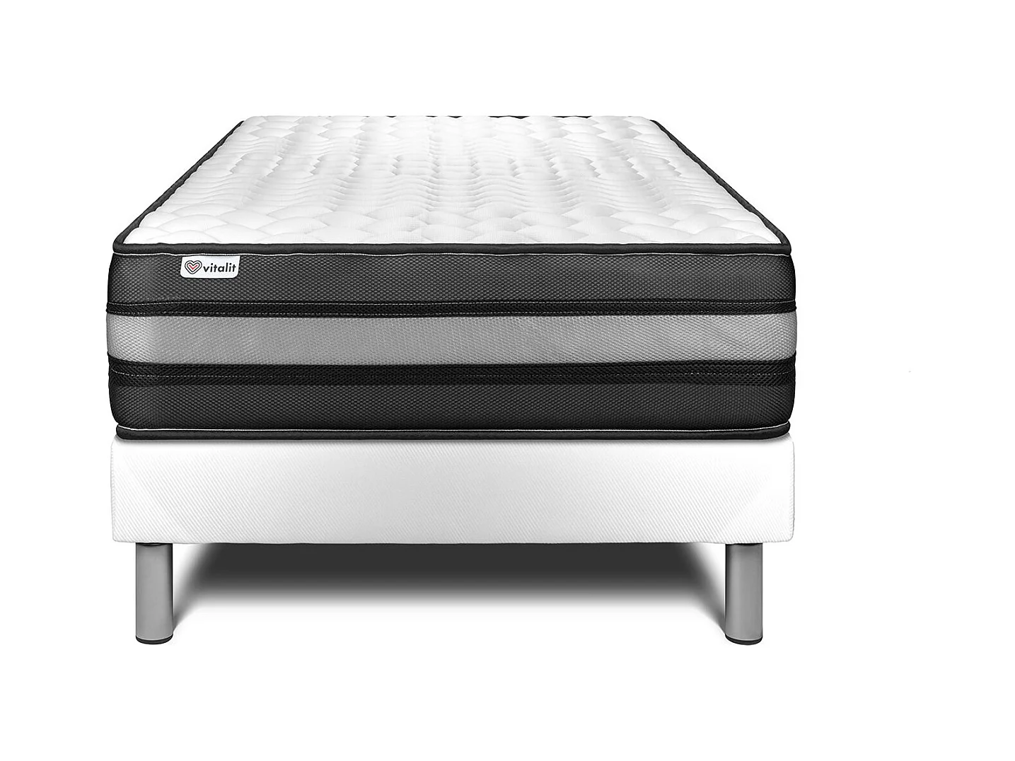Ensemble Matelas Sommier 120x200 cm - Vital Power Zen