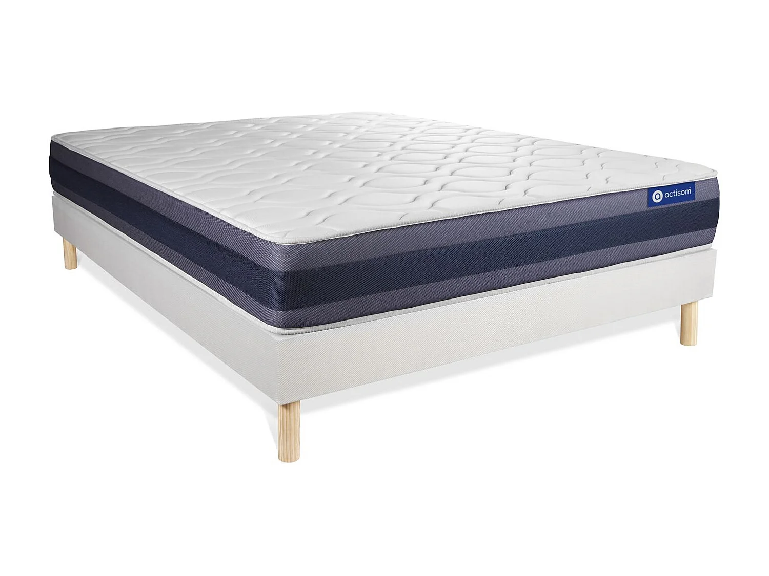 Ensemble Matelas Sommier 150x190 cm - Actilatex Morpho
