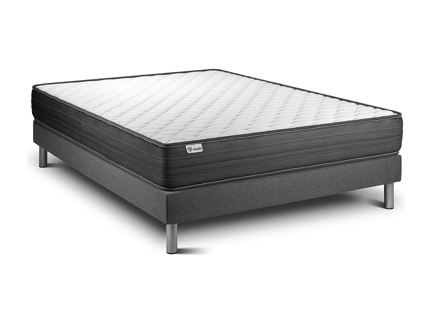 Ensemble Matelas Sommier 135x190 cm - Vitalpower