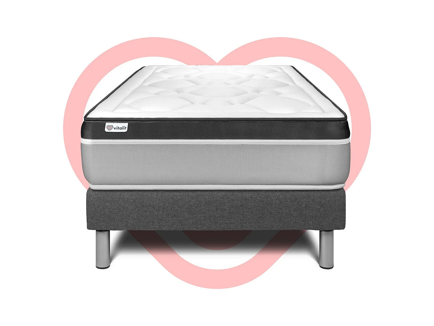 Ensemble Matelas Sommier 120x190 cm - Vital Ergo