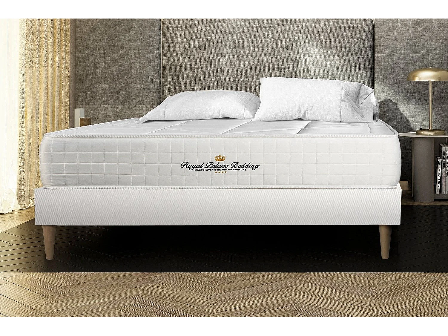 Ensemble Matelas Sommier 150x190 cm - Windsor
