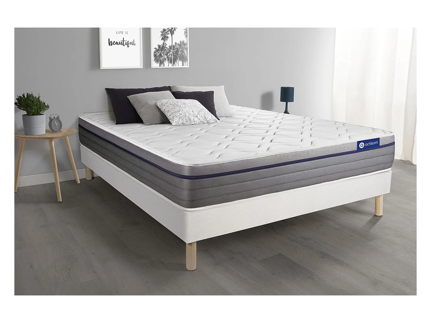 Ensemble Matelas Sommier 160x190 cm - ActiMemo Zen