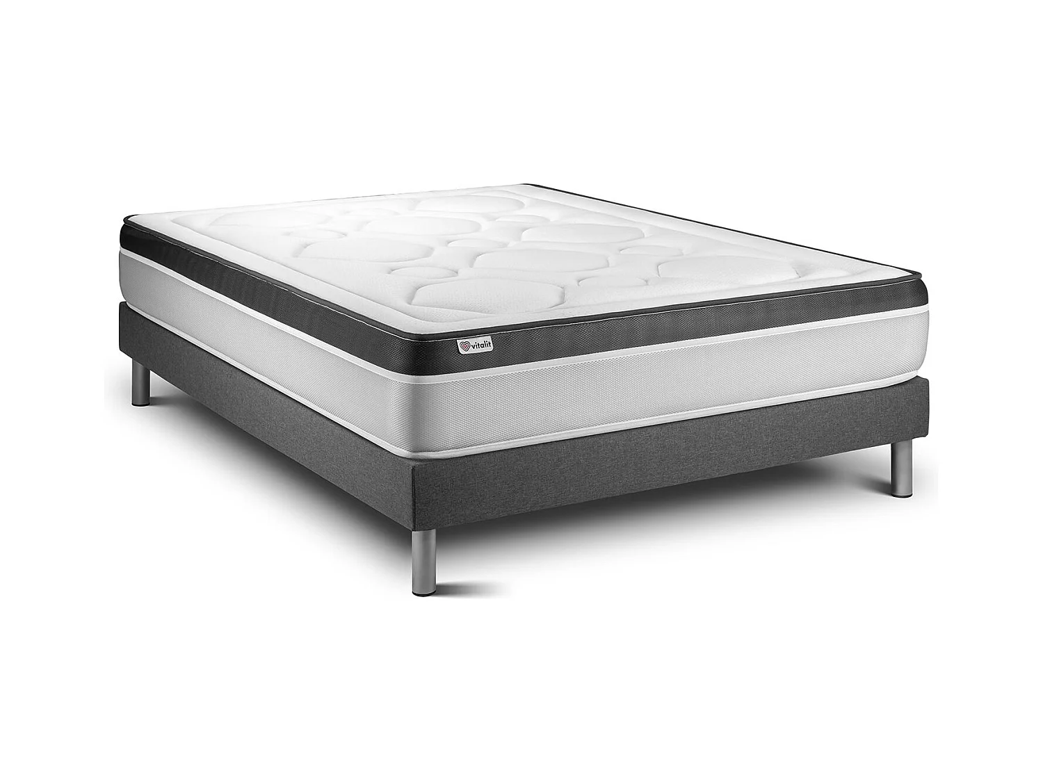 Ensemble Matelas Sommier 135x200 cm - Vital Ergo