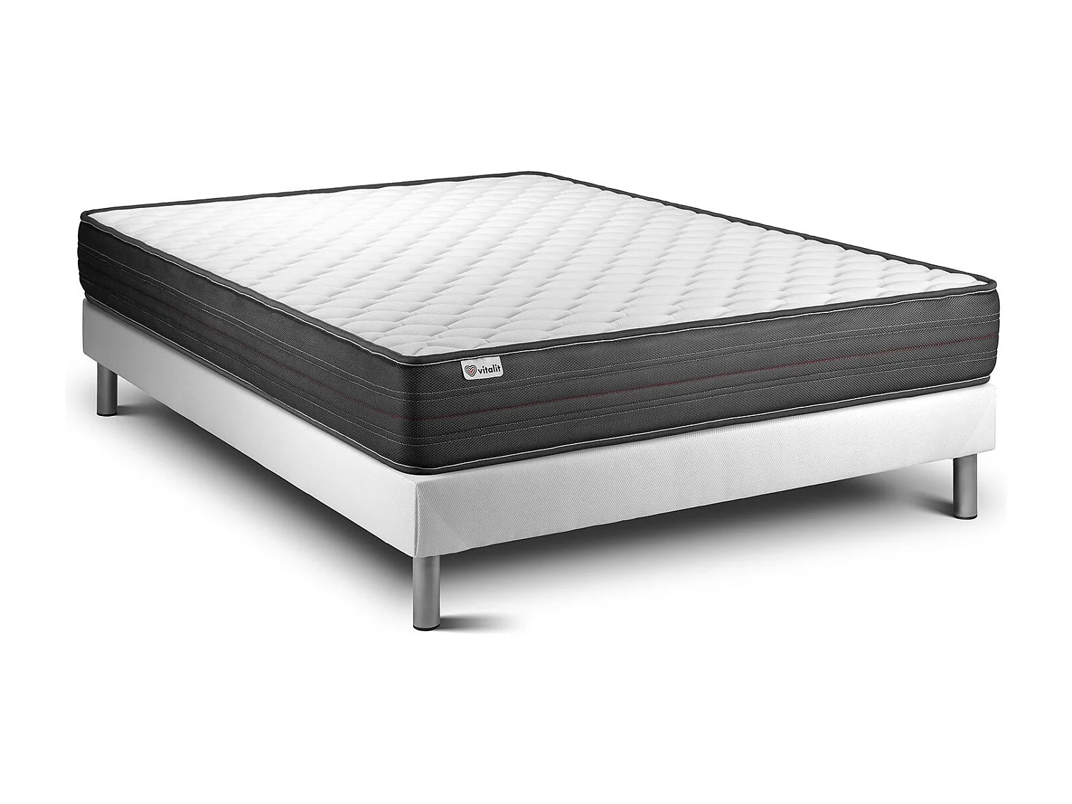 Ensemble Matelas Sommier 150x200 cm - Vitalpower