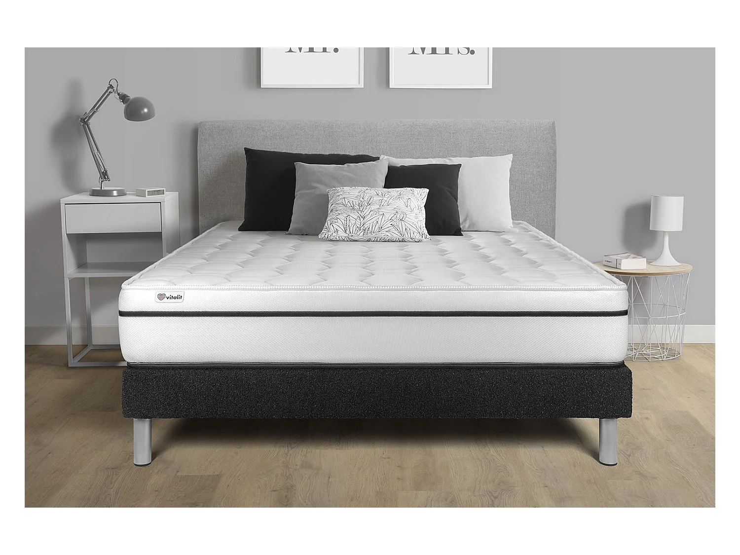 Ensemble Matelas Sommier 135x200 cm - Vital Spa