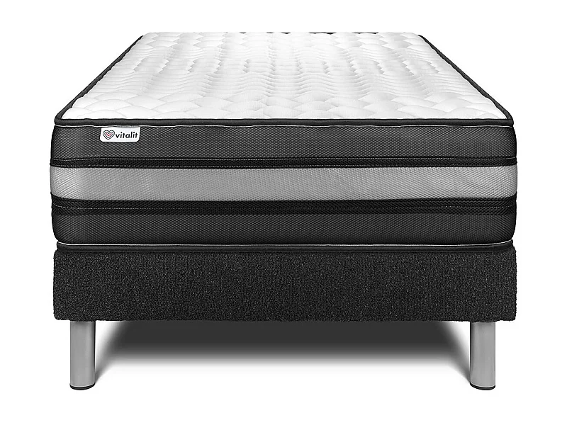 Sets VITAL POWER ZEN 120 x 190 cm Kit Bed Frame Zwart