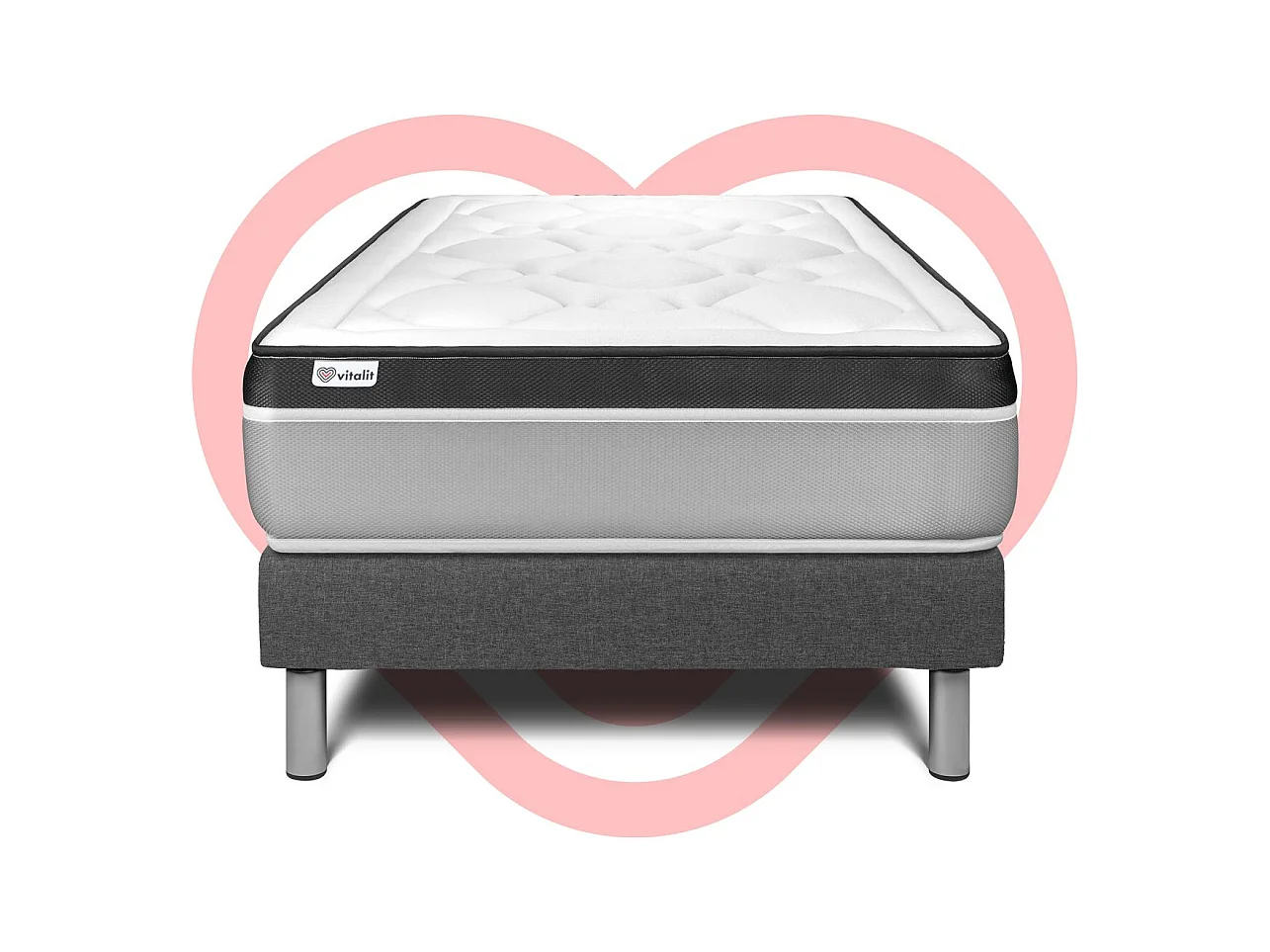 Ensemble Matelas Sommier 120x200 cm - Vital Ergo