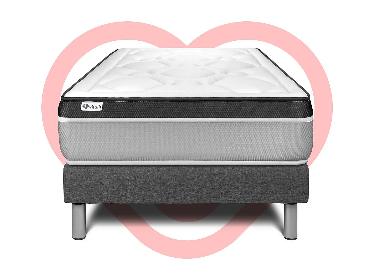 Ensemble Matelas Sommier 120x200 cm - Vital Ergo