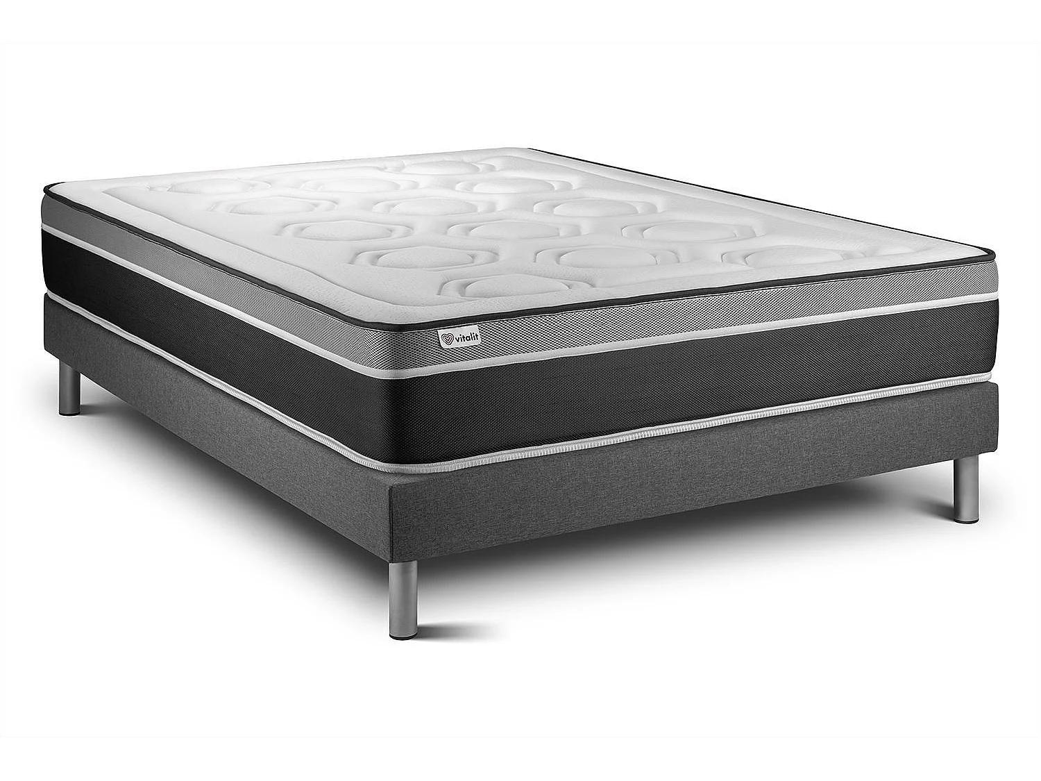 Ensemble Matelas Sommier 135x200 cm - Vital Care