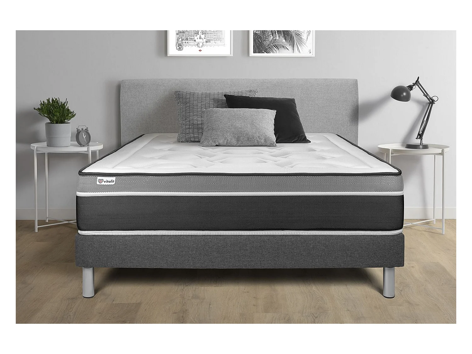 Ensemble Matelas Sommier 135x200 cm - Vital Care