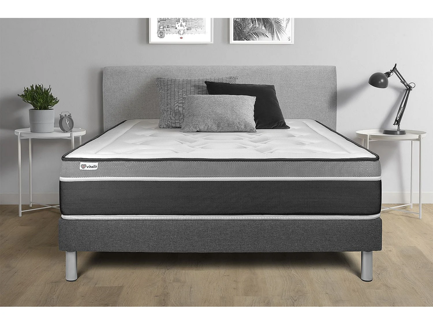 Ensemble Matelas Sommier 135x200 cm - Vital Care
