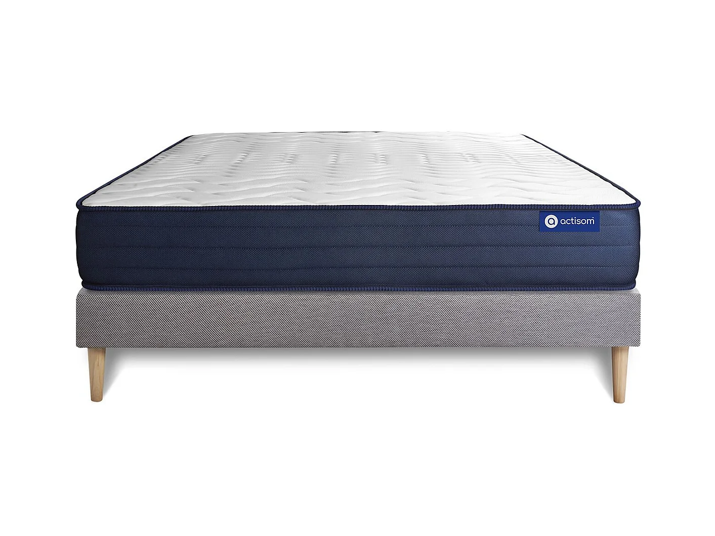 Lattenbodem en Actimemo life matras 160x190cm , matrasdikte : 22 cm , traagschuim , zeer stevig, 5 comfortzones