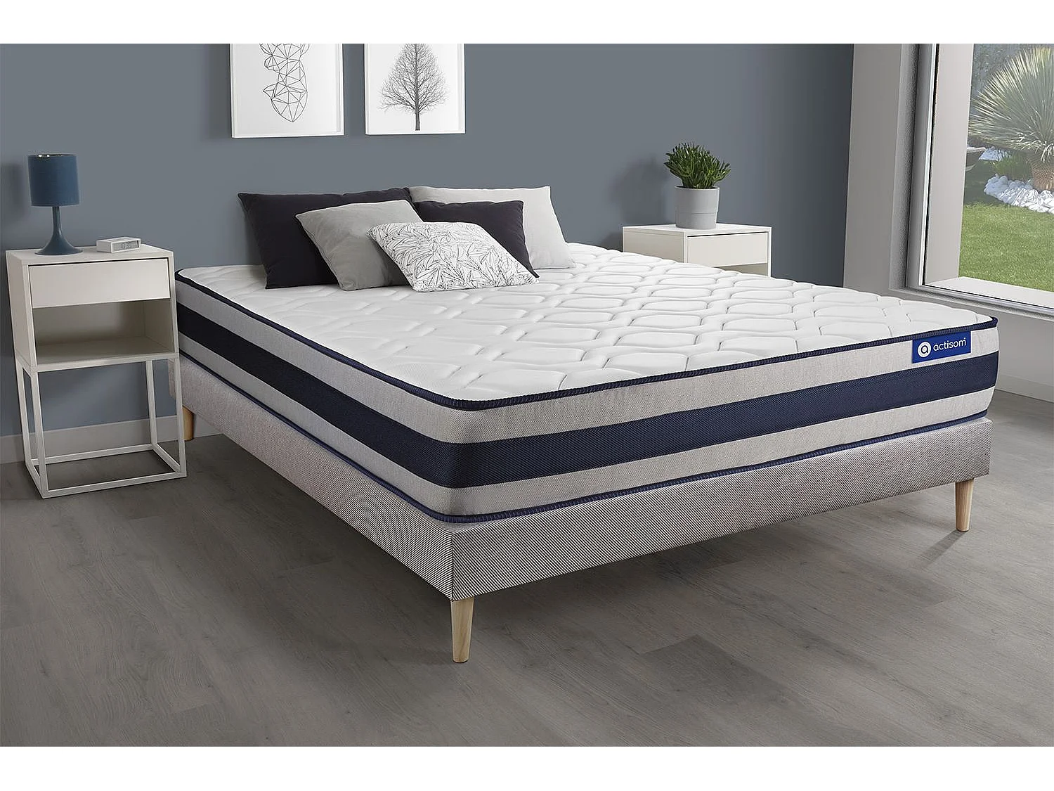 Ensemble Matelas Sommier 135x200 cm - Actiflex Ergo