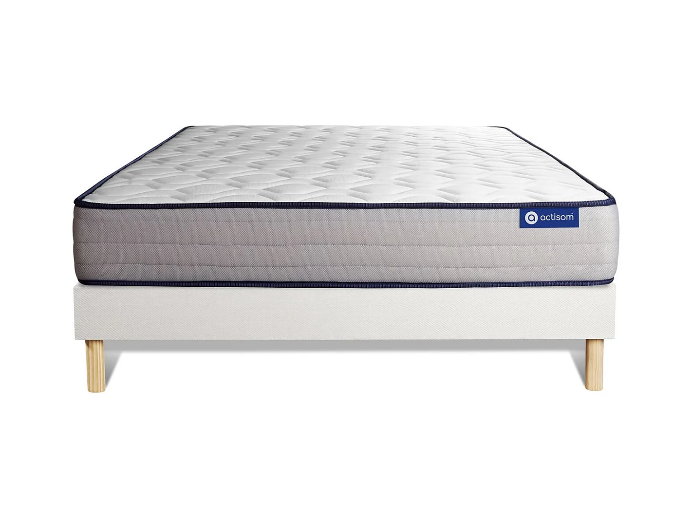Lattenbodem en Actilatex form matras 150x200cm , matrasdikte : 22 cm , latex en traagschuim , stevig, 5 comfortzones