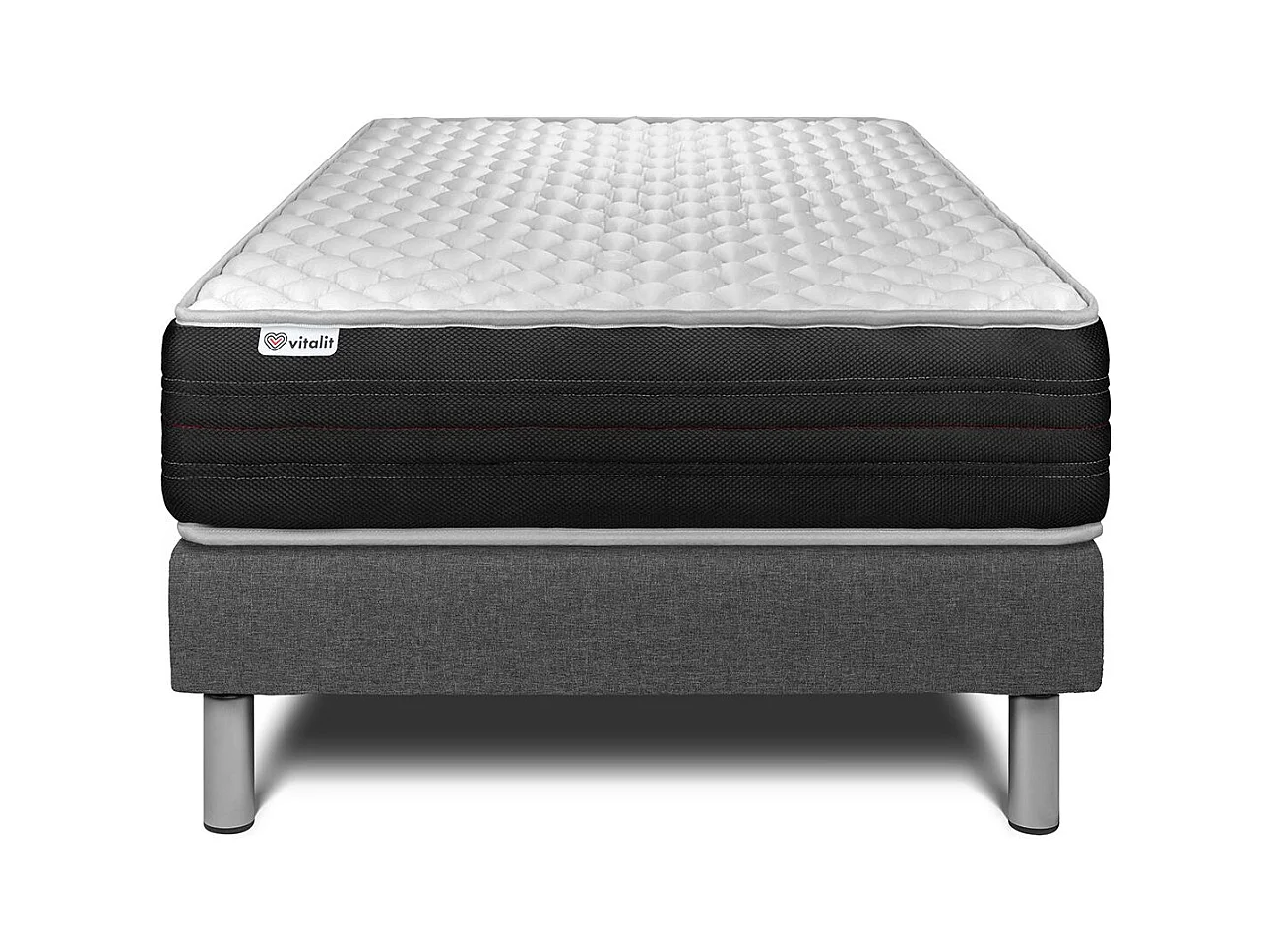 Ensemble Matelas Sommier 120x190 cm - Vitalmemo One