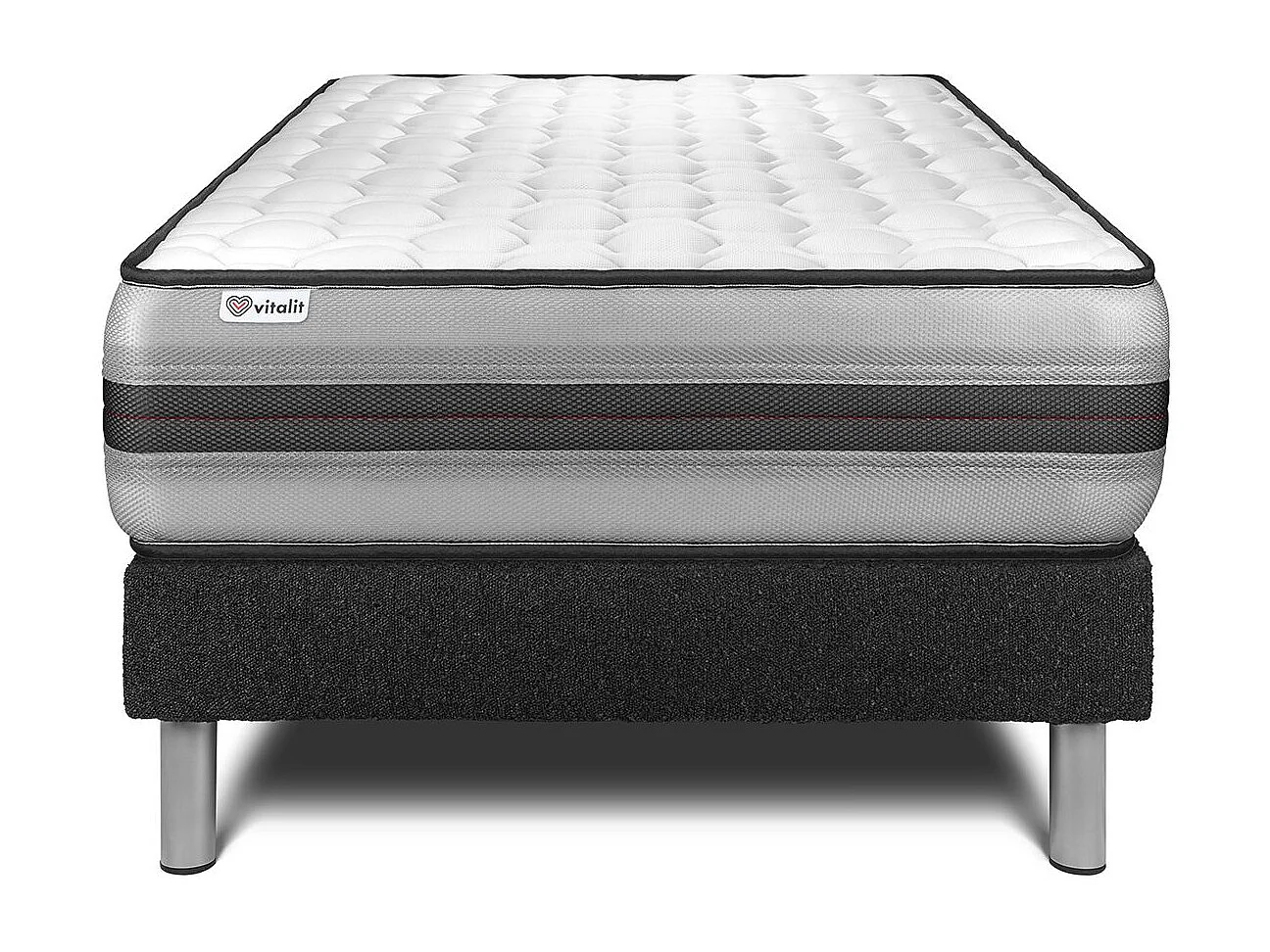 Ensemble Matelas Sommier 120x200 cm - Vitalpower Recover