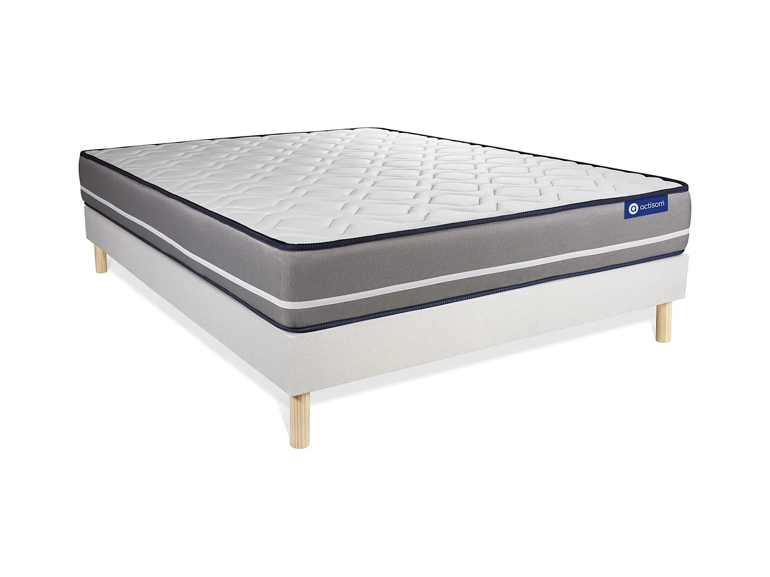 Ensemble Matelas Sommier 135x200 cm - Actiflex Pur