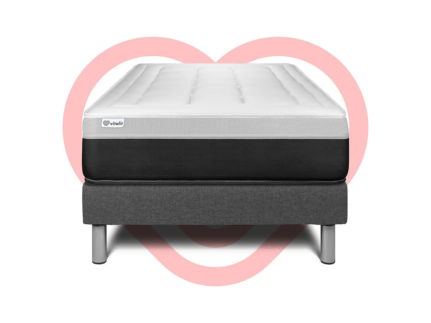 Ensemble Matelas Sommier 120x190 cm - Vital Form