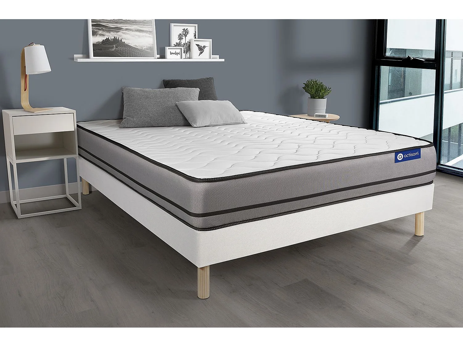 Ensemble Matelas Sommier 160x190 cm - Actiflex Night