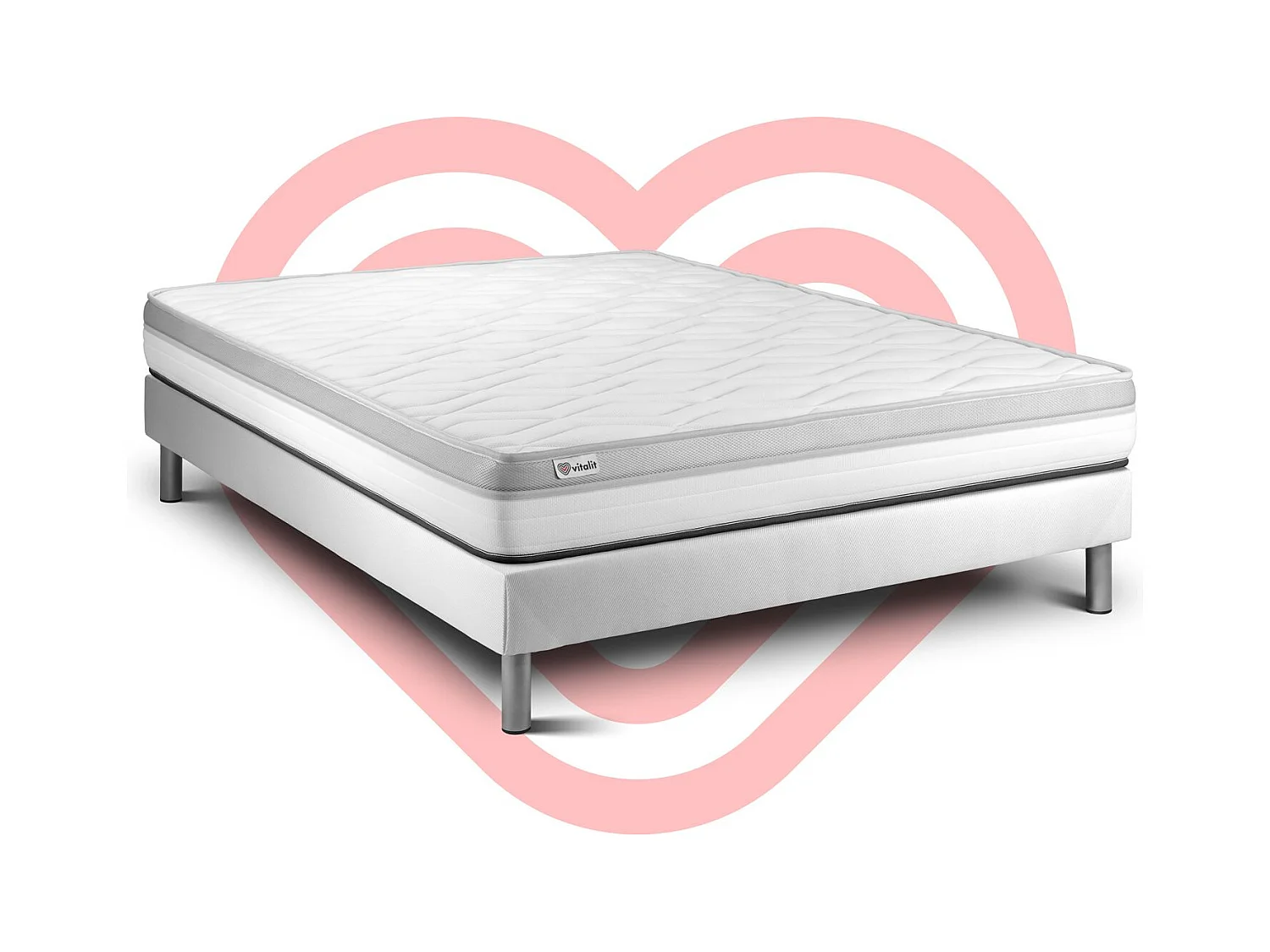 Ensemble Matelas Sommier 135x200 cm - Vital Relax