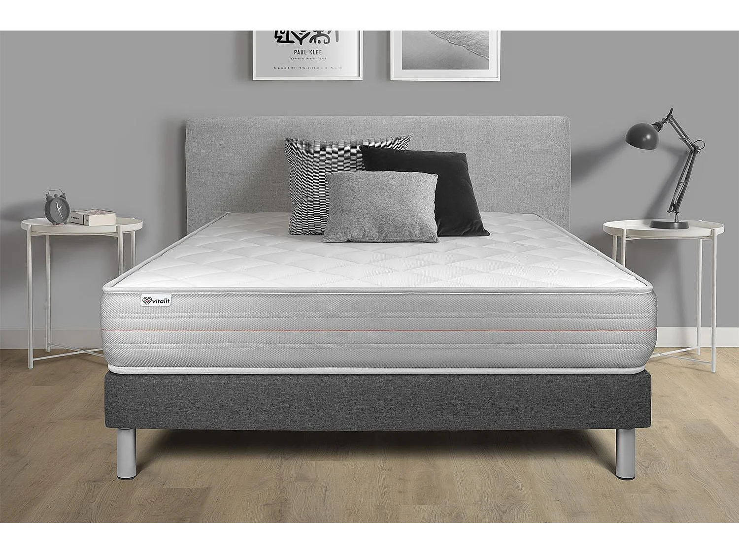 Ensemble Matelas Sommier 150x190 cm - Vitalmemo