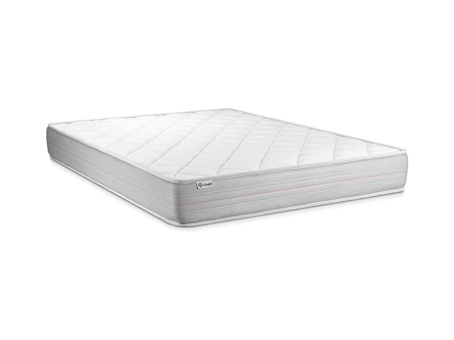 Matratzenset VITALMEMO 150 x 190 cm Bettrahmen Kit grau