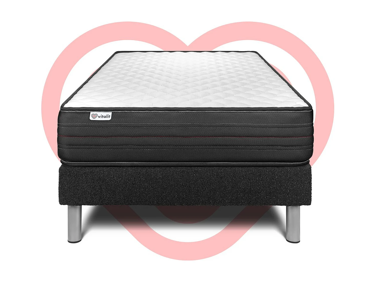 Ensemble Matelas Sommier 120x200 cm - Vitalpower