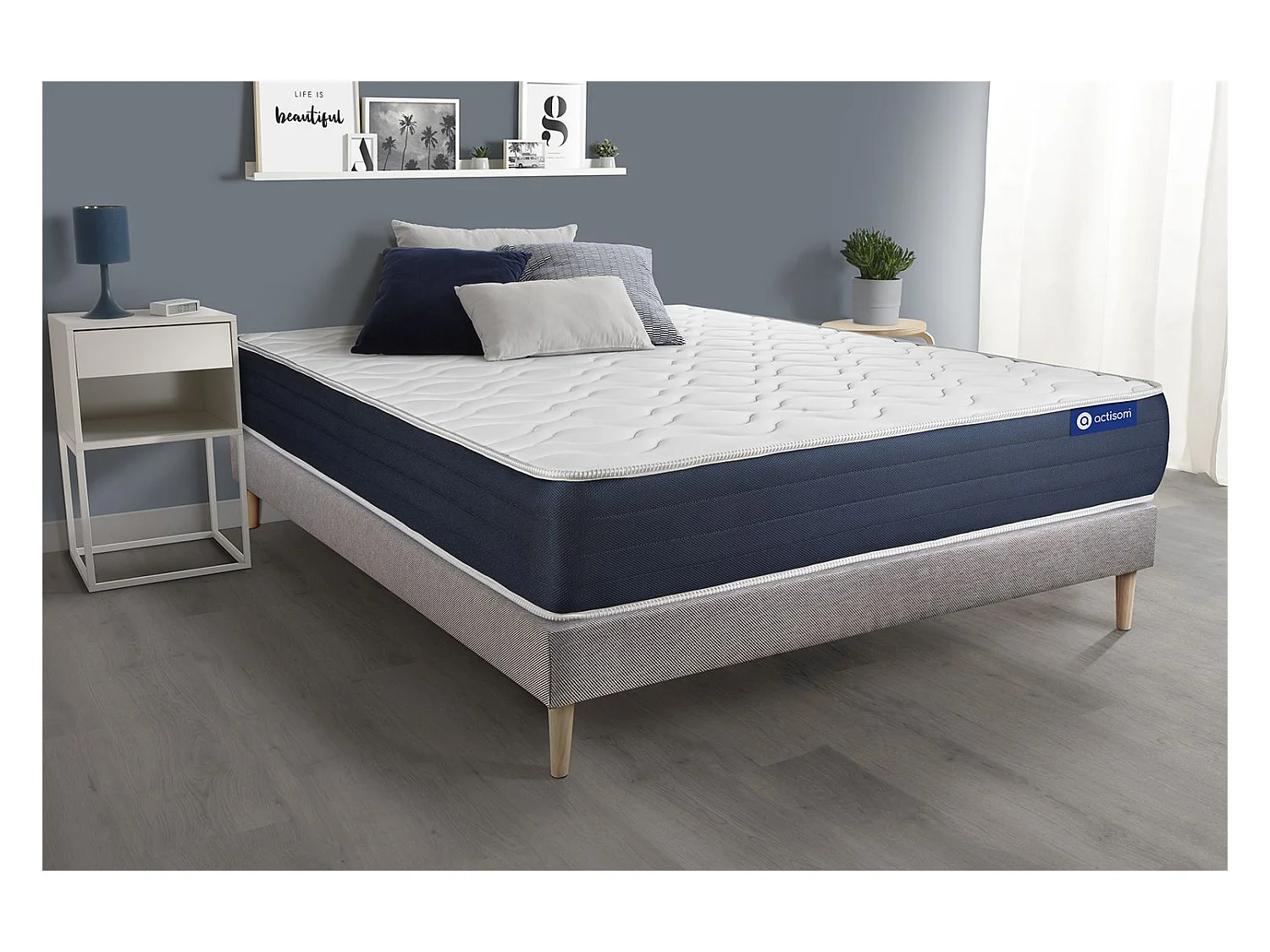 Ensemble Matelas Sommier 135x200 cm - Actiflex Sleep